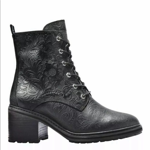 Timberland Sienna High Zip Embossed WP Leather - Picture 4 of 6